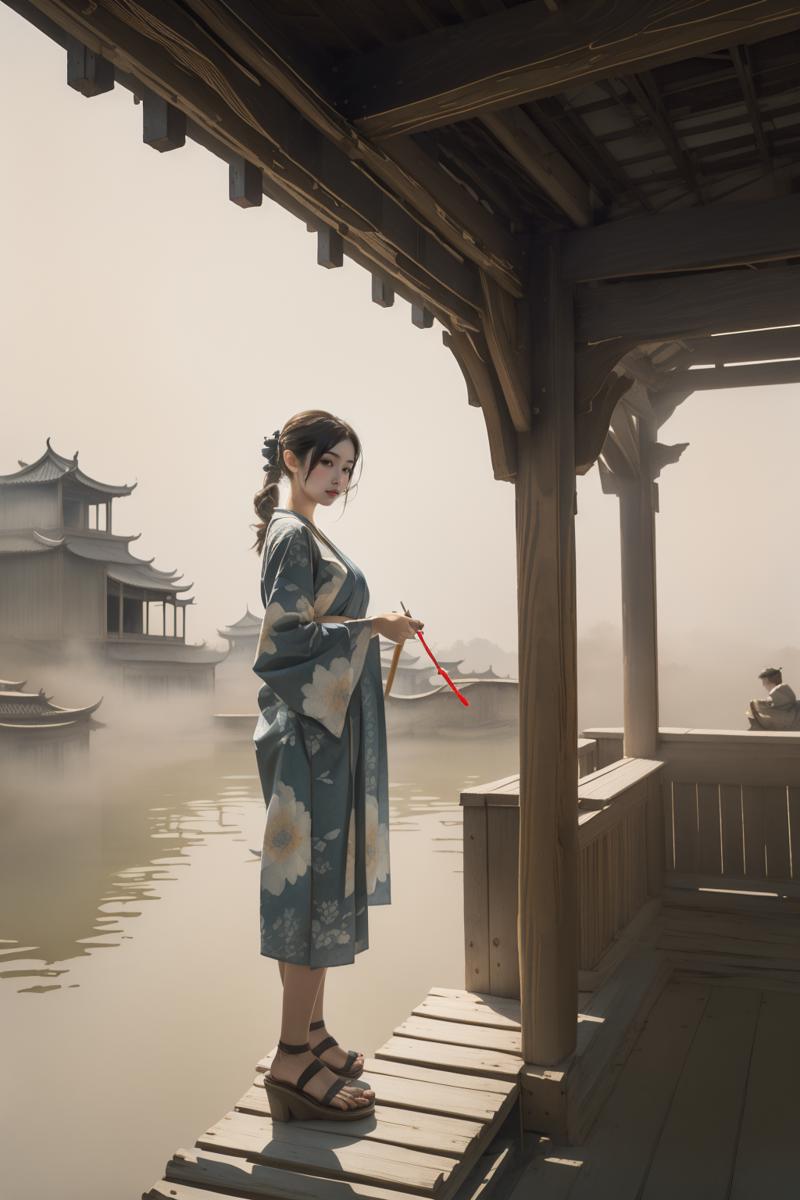 16569-1987718293-(1girl_1.2),Standing on a high platform to enjoy the beautiful scenery,(looking at viewer_1.2),human figures in traditional garb.png